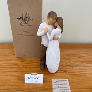 Willow Tree Promise Figurine by Susan Lordi, 9" Couple Statue, Original Box